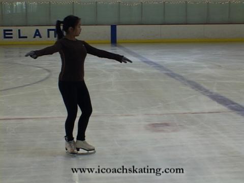 How To Center A Figure Skating Spin:  1 Foot Spin (Charyl Brusch)
