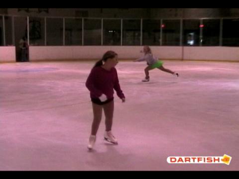 Figure Skating Slow Motion Video: Double Salchow Attempt (Chris Conte)