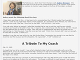 Tribute To My Coach (Audrey Weisiger)
