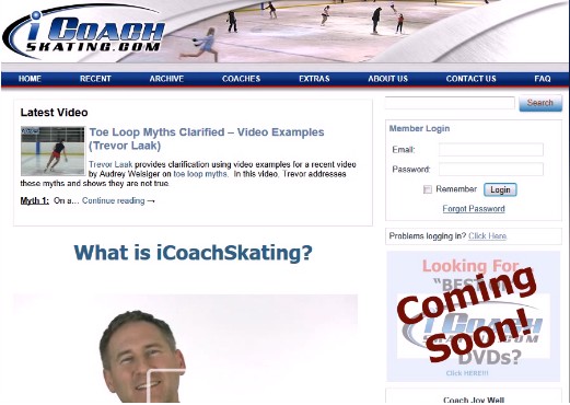 iCoachSkating.com Website Tour – Subscribers