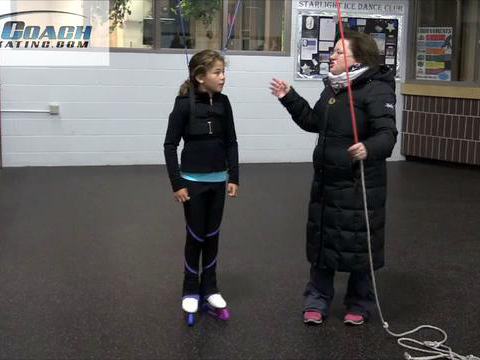Stationary Off-Ice Harness, Jump Air Position Training – Part 3 (Sheila Thelen)