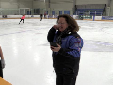 Broken Leg Sit Spin, Plus Spin Drawings (Sheila Thelen)