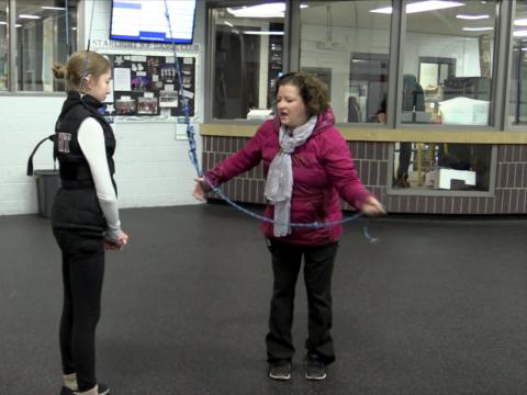 Stationary Off-Ice Harness for Jump Training – Part 2 (Sheila Thelen)