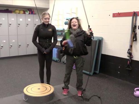 Off Ice Harness Axel Training (Sheila Thelen)